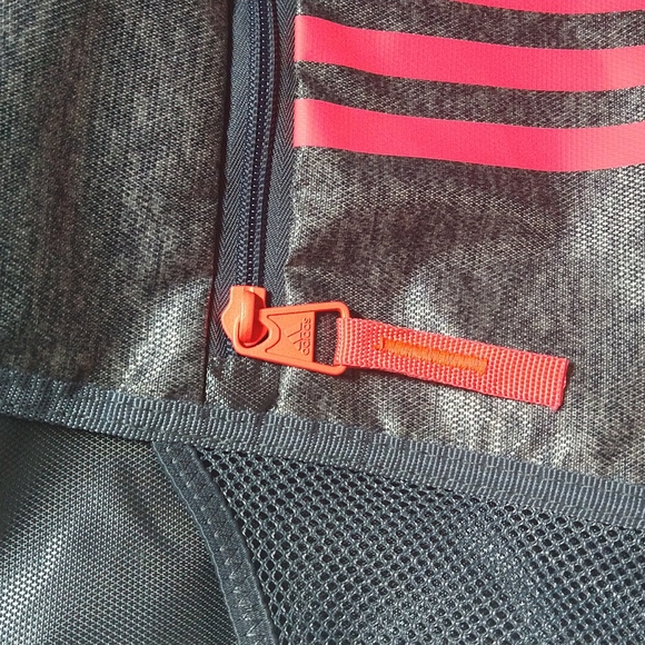 Adidas Light Weight Backpack Pink/Coral/Grey - Picture 4 of 6